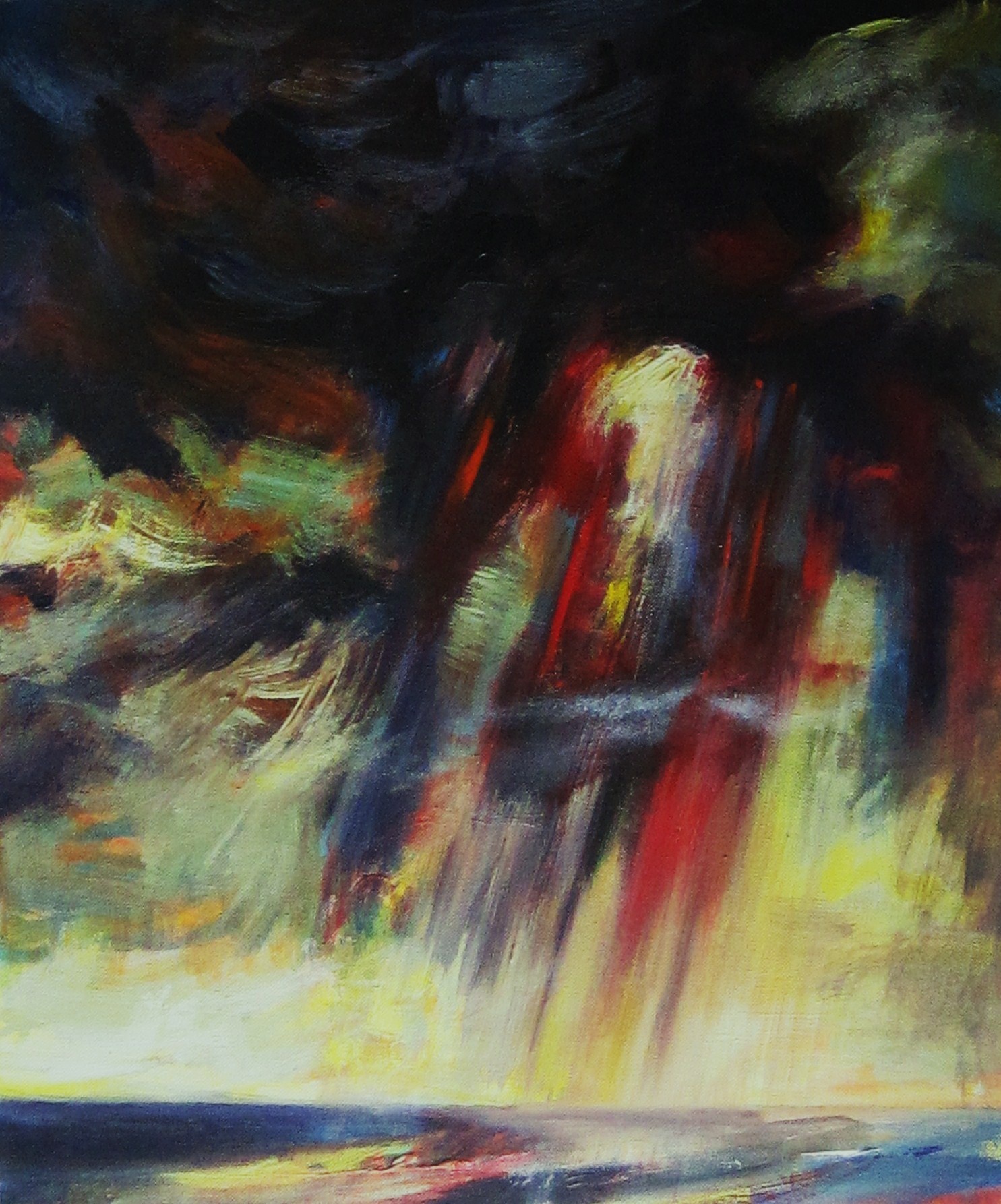 Rain cloud over sea,60x50cm,Sold.JPG