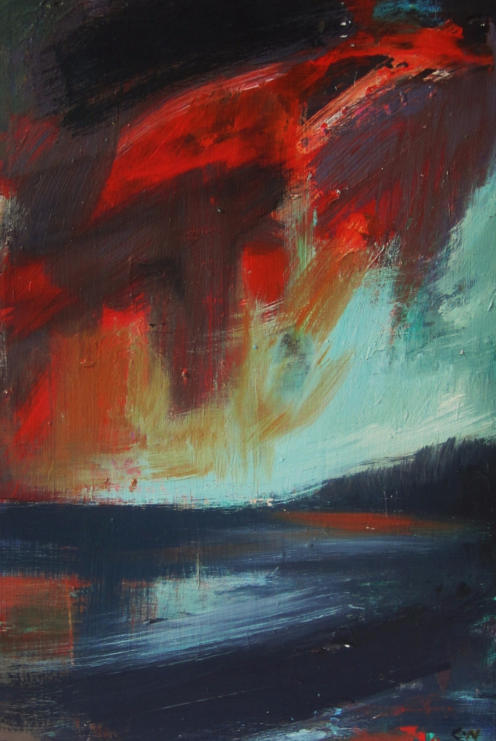 Toward Iona,Mull.40 by 30cm..JPG