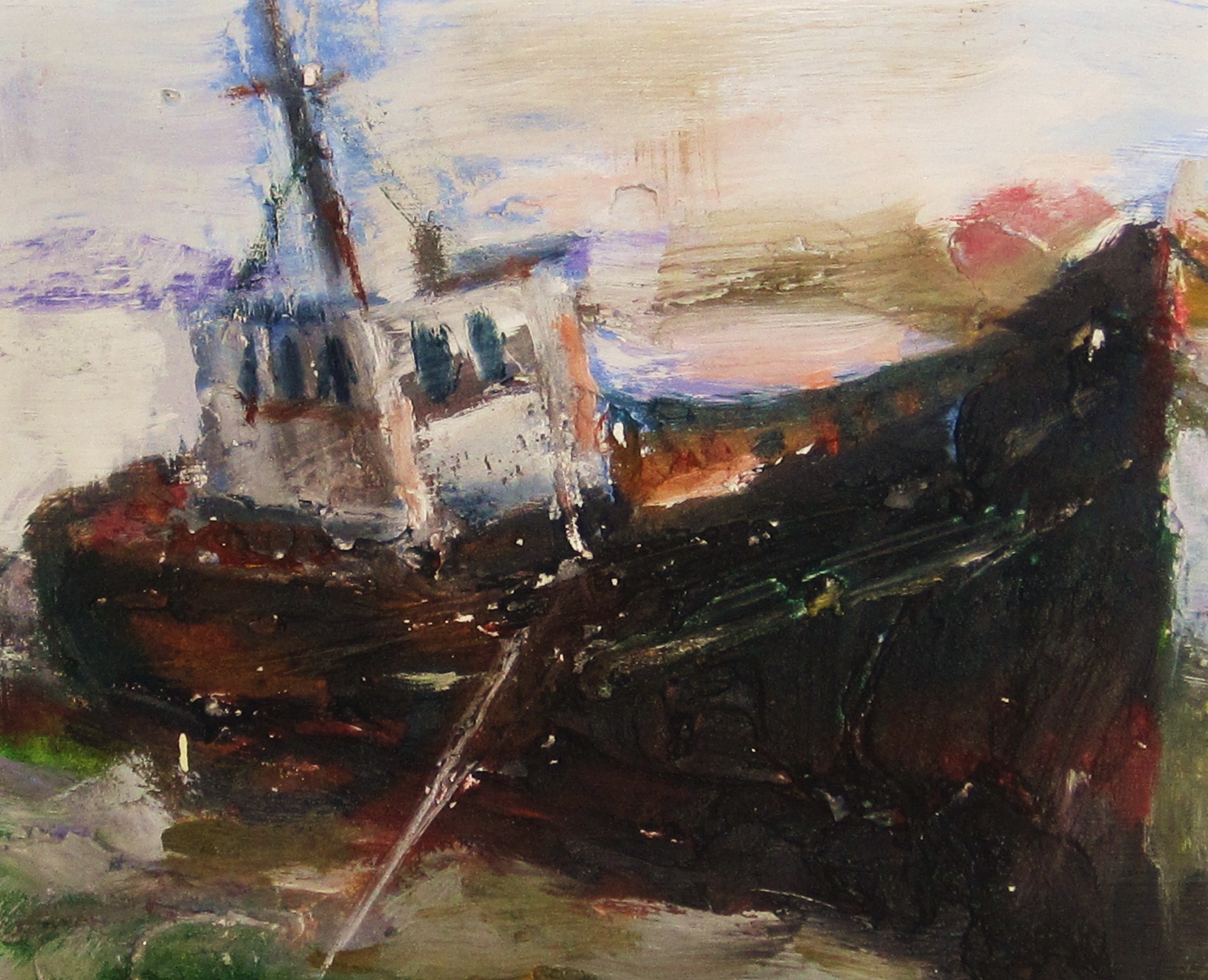 Boat ruin,Salen ,Mull.30 by 22 cm.JPG