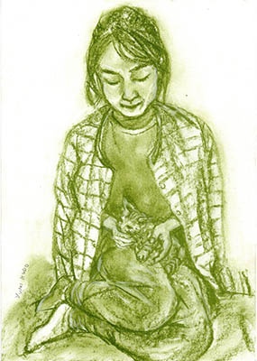 my sister with a cat.jpg