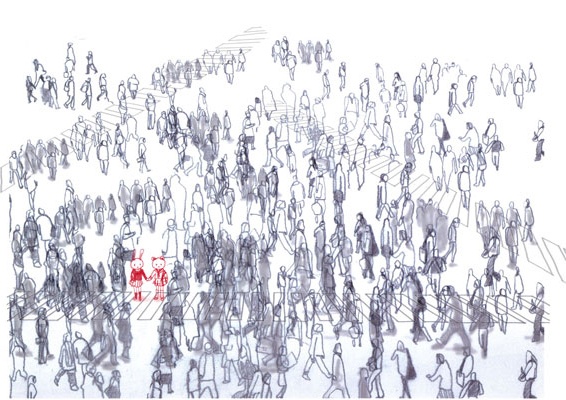 alone in the crowd